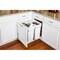 Hardware Resources Double 35 Quart White Wire Bottom-Mount Trashcan Pullout CAN-EBMDW-R - alternate 3